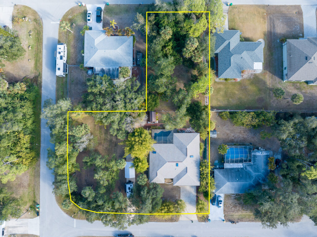 Aerial drone view of Southwest Florida residential neighborhood captured by Sky Scout Drones for real estate marketing